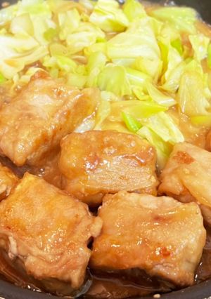 豚バラと厚揚げのボリュームおかず-レシピのメイン写真