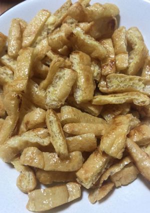 材料はきざみあげだけ！カリカリおやつ？！-レシピのメイン写真