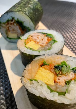 節分　まるかぶり恵方巻き(キンパ太巻き)-レシピのメイン写真