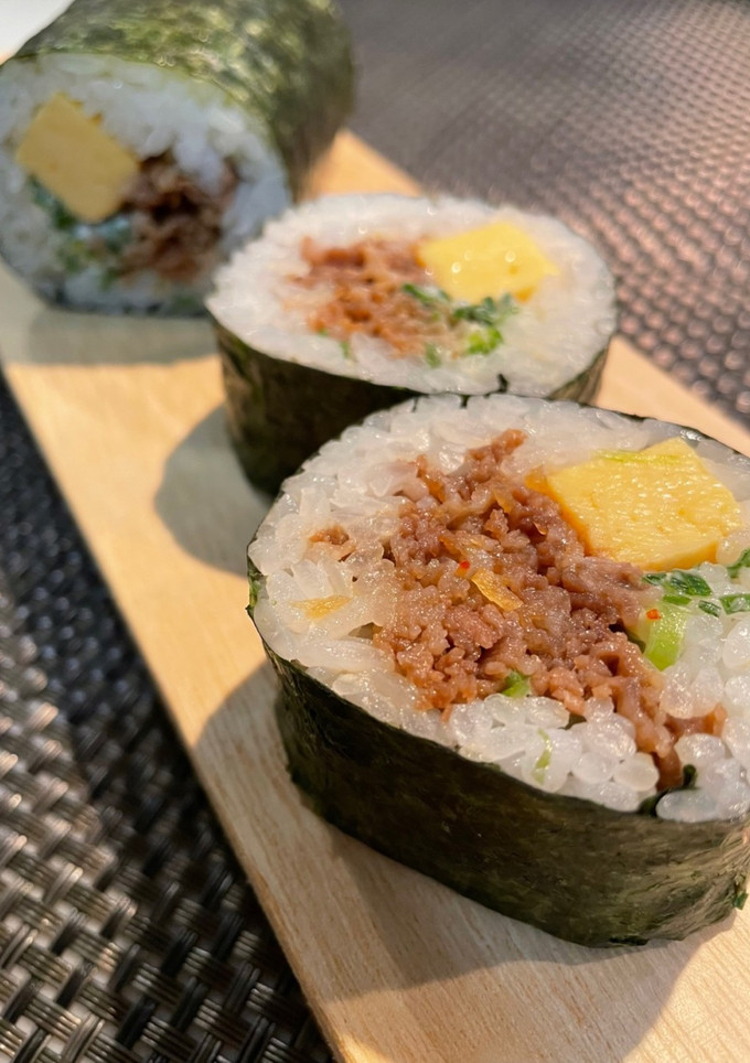 節分　まるかぶり恵方巻き(牛すき太巻き)-レシピのメイン写真