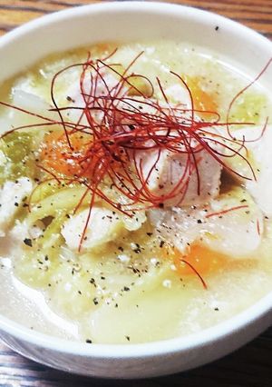 キャベツと鶏肉☆参鶏湯風煮込み-レシピのメイン写真