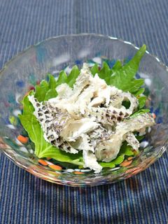 スズキ皮のぽん酢和え-レシピのメイン写真