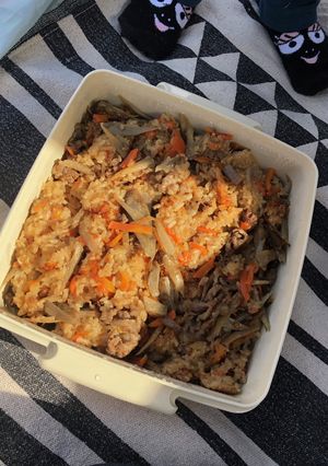 牛ごぼうおこわ-レシピのメイン写真