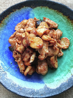鶏ハラミとエリンギのマヨと焼肉のたれ炒め-レシピのメイン写真