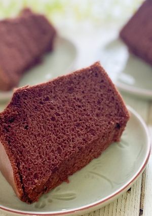 米粉と米油のシフォンケーキ【ココア】-レシピのメイン写真