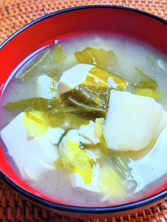 豆富と白菜・じゃがいもの味噌汁-レシピのメイン写真