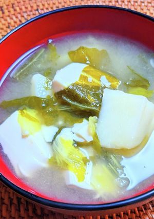 豆富と白菜・じゃがいもの味噌汁-レシピのメイン写真