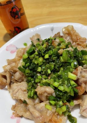 簡単豚バラ肉ねぎ炒めSPI-レシピのメイン写真