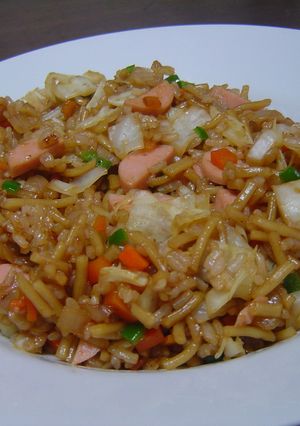 ☆おさかなのソーセージ入りそば飯☆-レシピのメイン写真