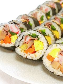 キンパ*恵方巻*韓国風海苔巻き-レシピのメイン写真