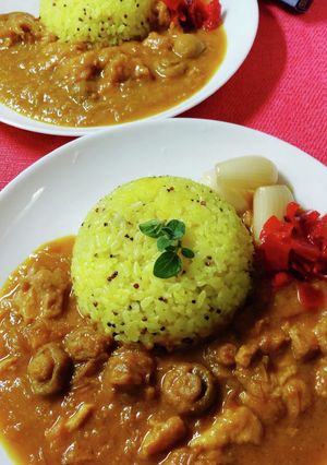 カレーにターメリック•キヌアとオレガノを-レシピのメイン写真