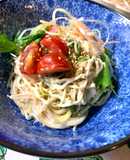 味噌＆ごまドレッシングのサラダ風そうめん
