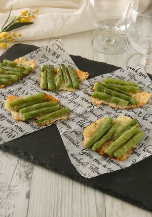 材料4つ★いんげんのパリパリチーズ焼き-レシピのメイン写真