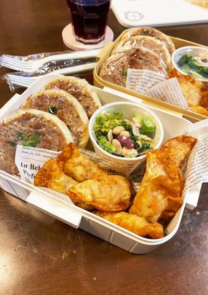 肉マフィンとミートライス揚げ＆豆サラダ-レシピのメイン写真