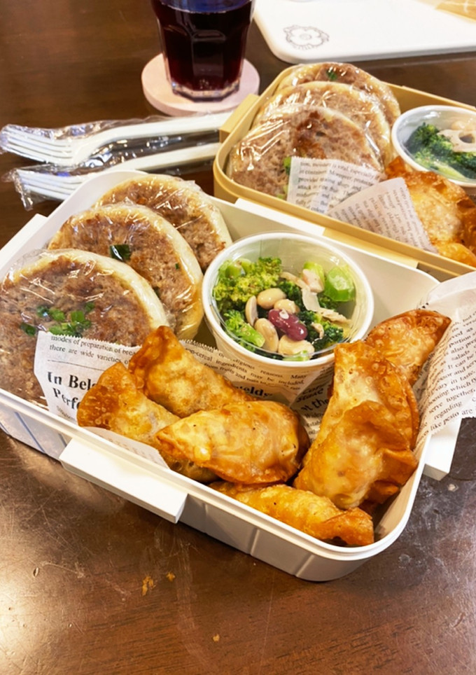 肉マフィンとミートライス揚げ＆豆サラダ-レシピのメイン写真