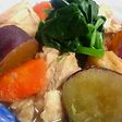 圧力鍋で簡単☆さつま芋と鶏肉の煮物