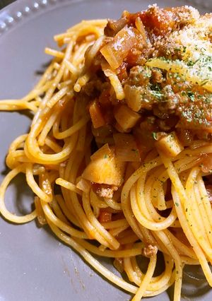 スパゲッティミートソース/七尾市学校給食-レシピのメイン写真