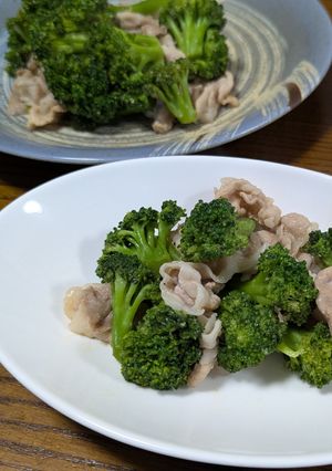 食欲UP！ブロッコリーと豚肉ガリバタ炒め-レシピのメイン写真