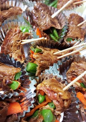 簡単おかず:牛肉の野菜巻き-レシピのメイン写真
