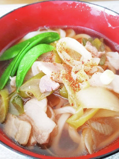 めんつゆのみ、鍋1つ!超簡単な肉うどん-レシピのメイン写真