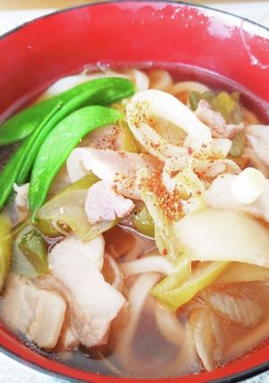 めんつゆのみ、鍋1つ！超簡単な肉うどん-レシピのメイン写真