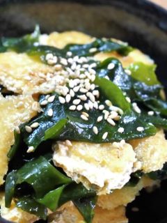 ♬楽チンレシピ♬『油揚げ』の酢味噌和え☆-レシピのメイン写真