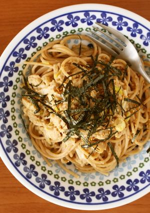 レンジで簡単♪長ネギツナのねりごまパスタ-レシピのメイン写真