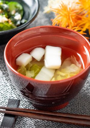 白菜の清汁【入院食㉗夕/温副菜】-レシピのメイン写真