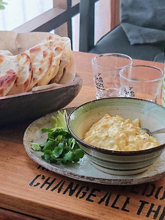 餃子の皮でカリカリおつまみ★玉子ディップ-レシピのメイン写真