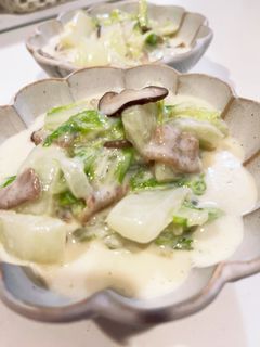 白菜と豚バラのクリーム煮-レシピのメイン写真