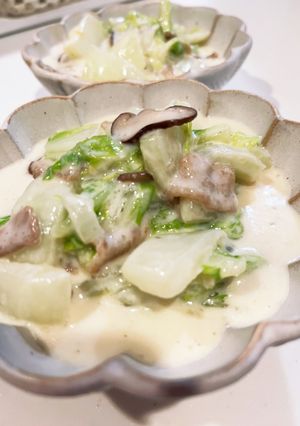 白菜と豚バラのクリーム煮-レシピのメイン写真