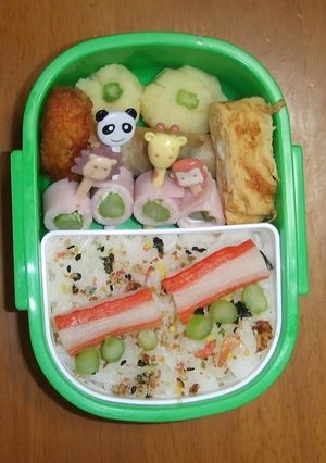 キャラ弁　かにかま列車-レシピのメイン写真