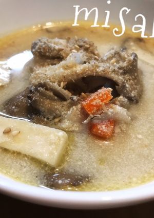 ごま香る♫キノコとささみの豆乳スープ☆-レシピのメイン写真