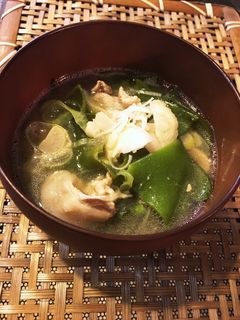 豚肉とメカブの味噌汁-レシピのメイン写真