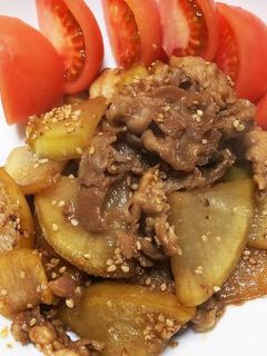 大根と豚バラ の甘酢炒め煮-レシピのメイン写真