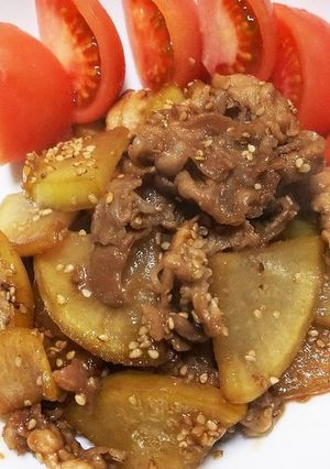 大根と豚バラ の甘酢炒め煮-レシピのメイン写真
