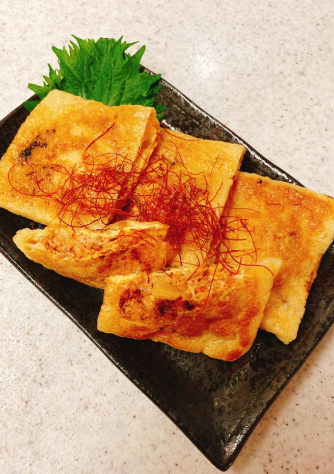 超簡単♪豚キムチの油揚げ焼き-レシピのメイン写真