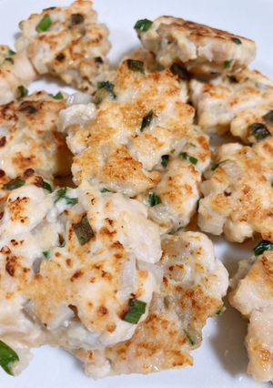 鶏胸肉と蓮根の焼きつくね✨-レシピのメイン写真