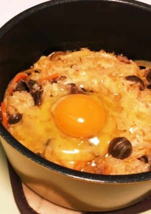 ブタキムラーメンの汁の雑炊-レシピのメイン写真