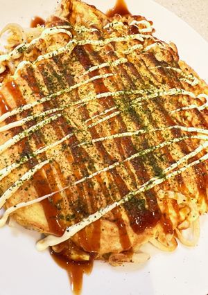 減量飯おからパウダーでもやしお好み焼き-レシピのメイン写真