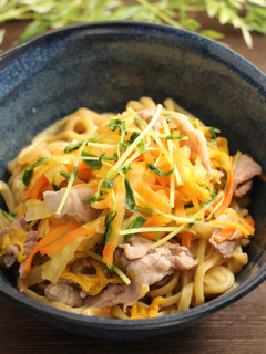 レンジで簡単!ラーメンの肉野菜炒め-レシピのメイン写真