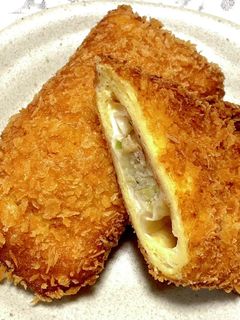 残り物の餃子DE!簡単・餃子揚げパン!-レシピのメイン写真