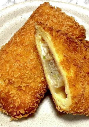 残り物の餃子DE！簡単・餃子揚げパン！-レシピのメイン写真
