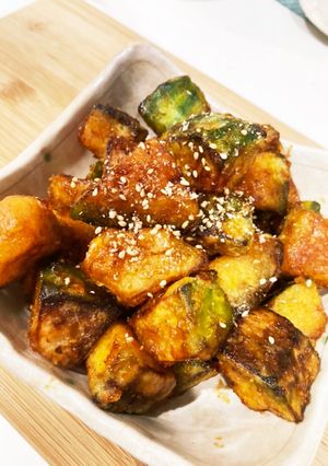 野菜嫌いに勝利！かぼちゃの甘辛-レシピのメイン写真
