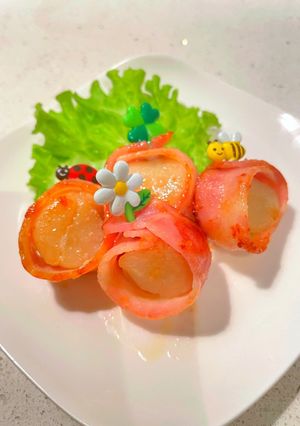 ホタテの貝柱ベーコン巻き♡バター醤油味-レシピのメイン写真