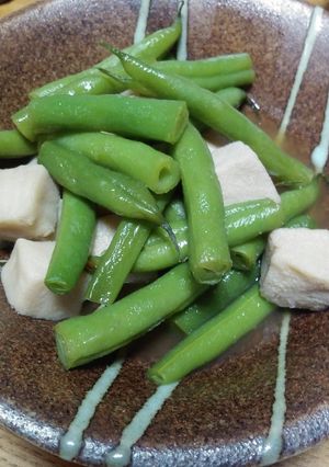 高野豆腐といんげん(冷凍可)-レシピのメイン写真