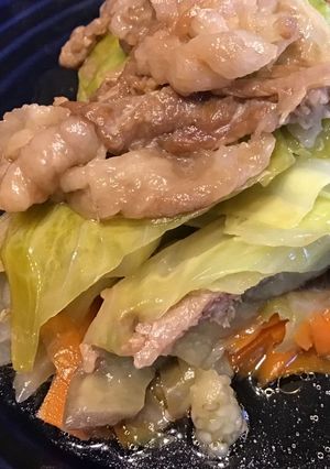 いろいろ野菜と豚ばら肉のミルフィーユ鍋-レシピのメイン写真