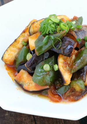 レンジで簡単　ミートソース麻婆茄子-レシピのメイン写真