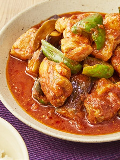 ごはんがすすむ!鶏肉のコクみそトマト煮-レシピのメイン写真
