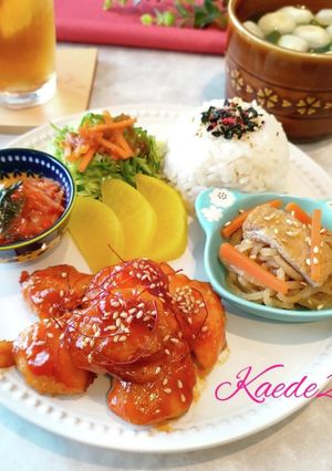 揚げない唐揚げdeヤムニョムチキン-レシピのメイン写真